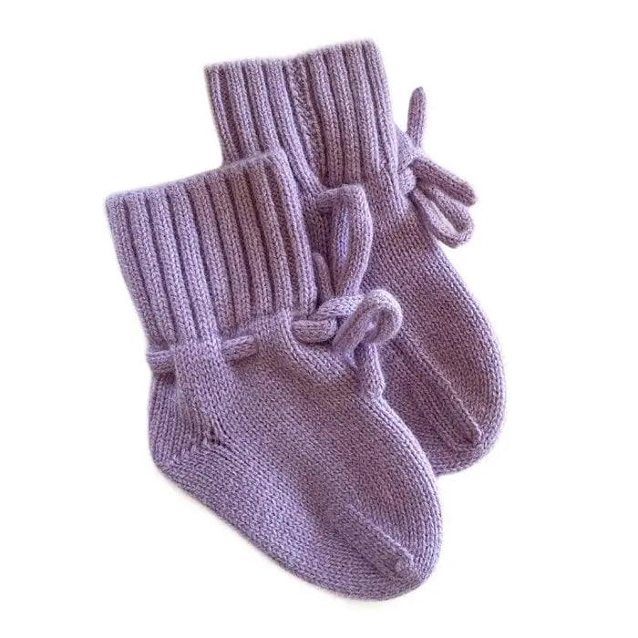 slofjes merinowol lila