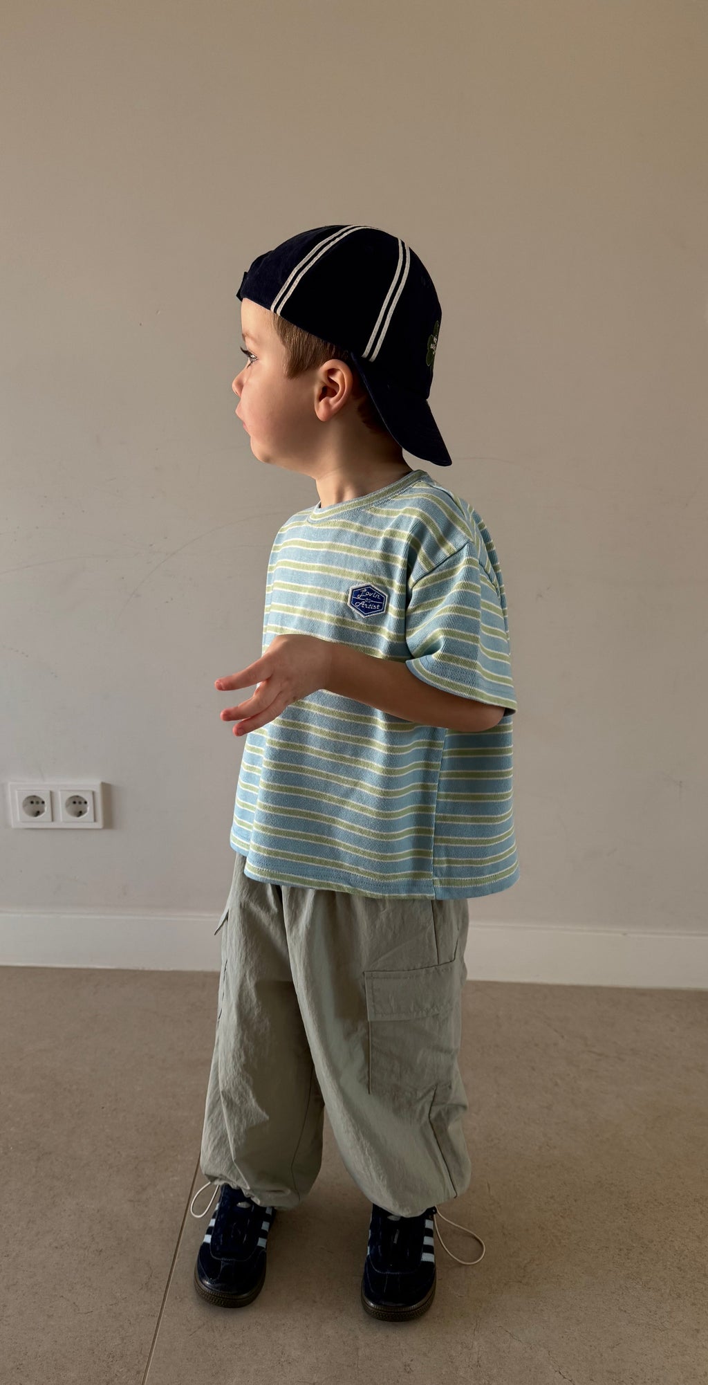 Fresh Stripe T-shirt blauw