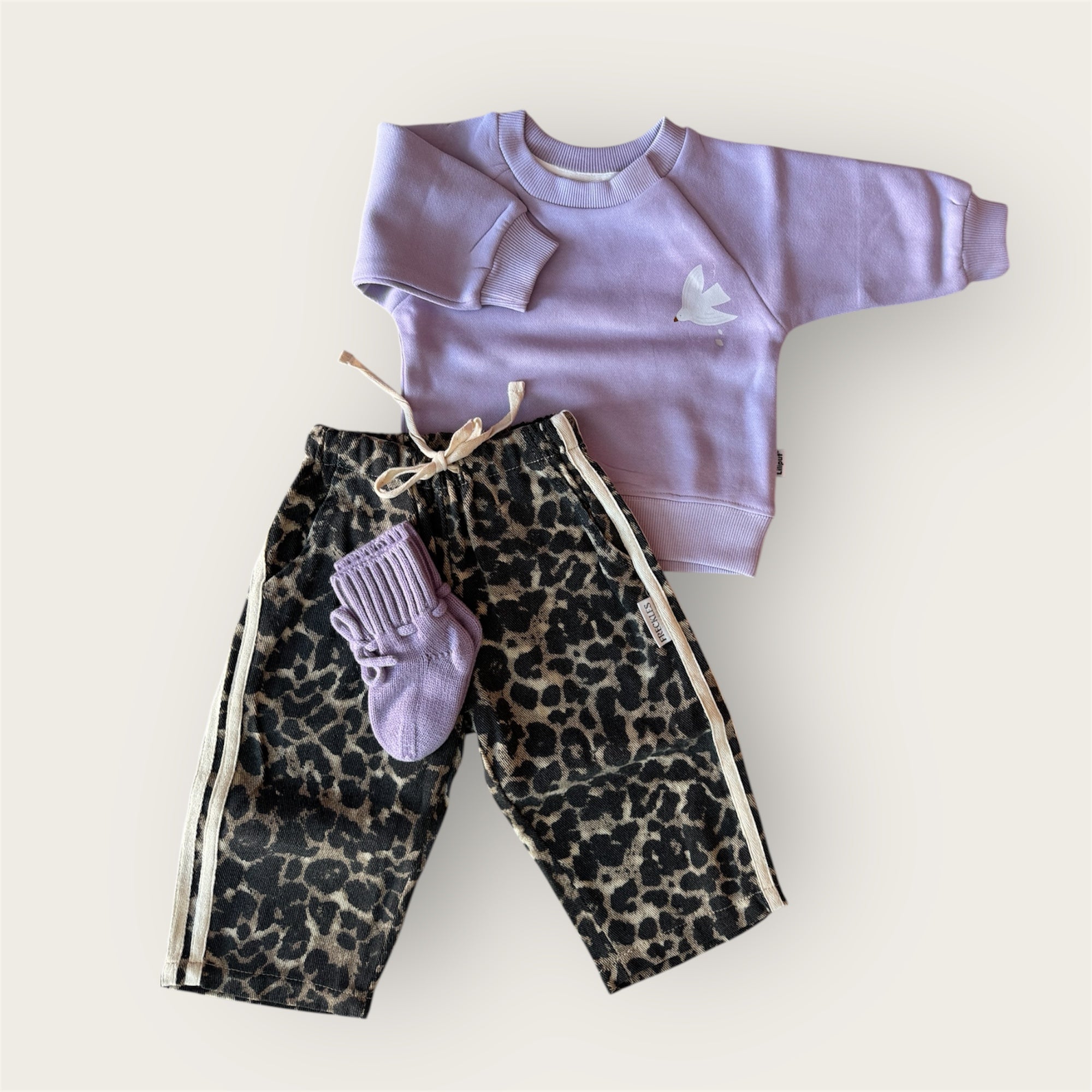 slofjes merinowol lila