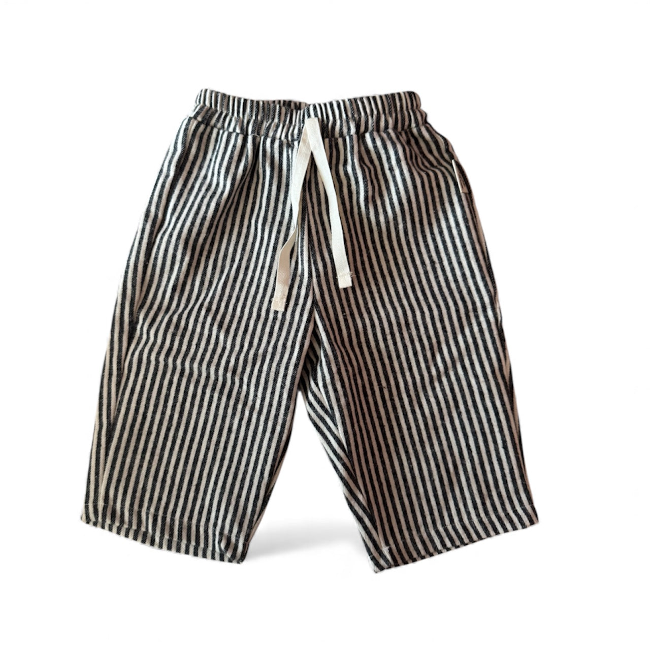 striped pants zwart