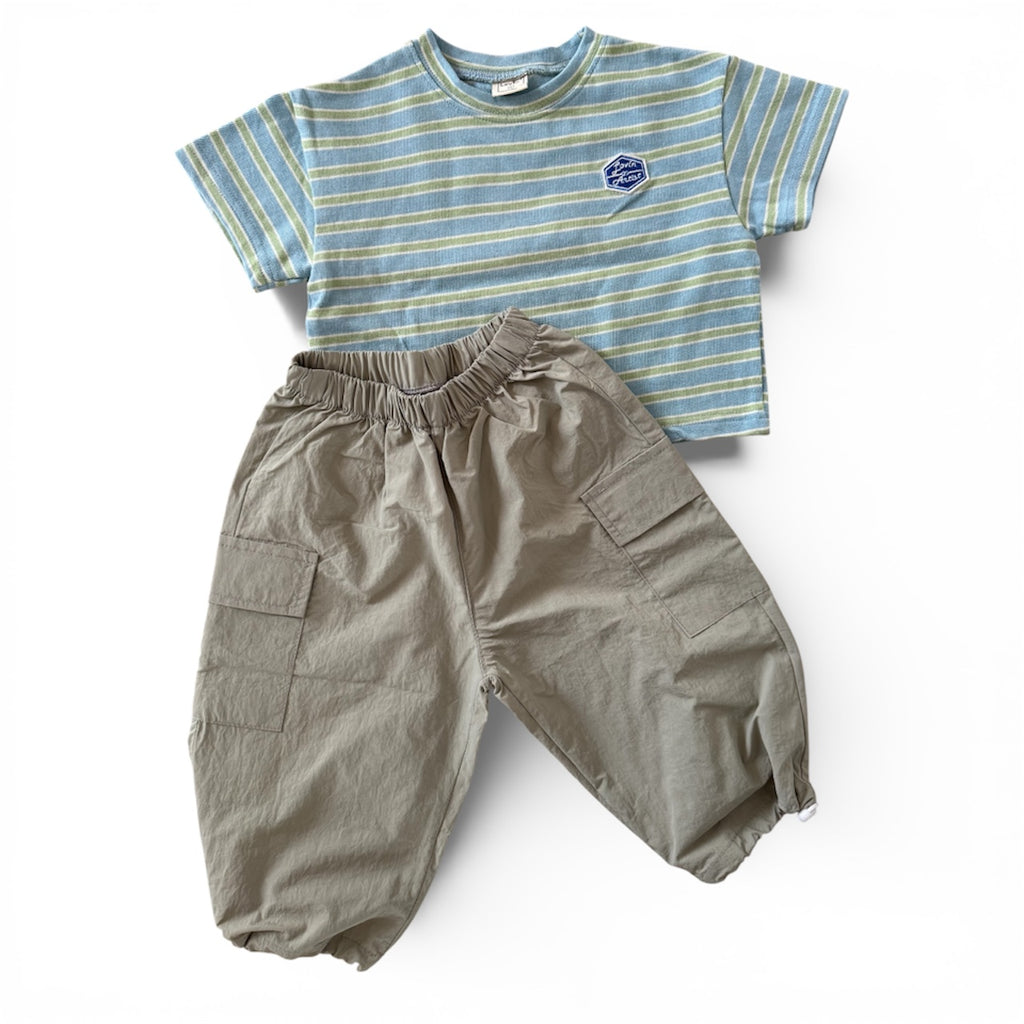 Fresh Stripe T-shirt blauw