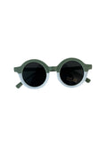 Zonnebril Retro groen-wit