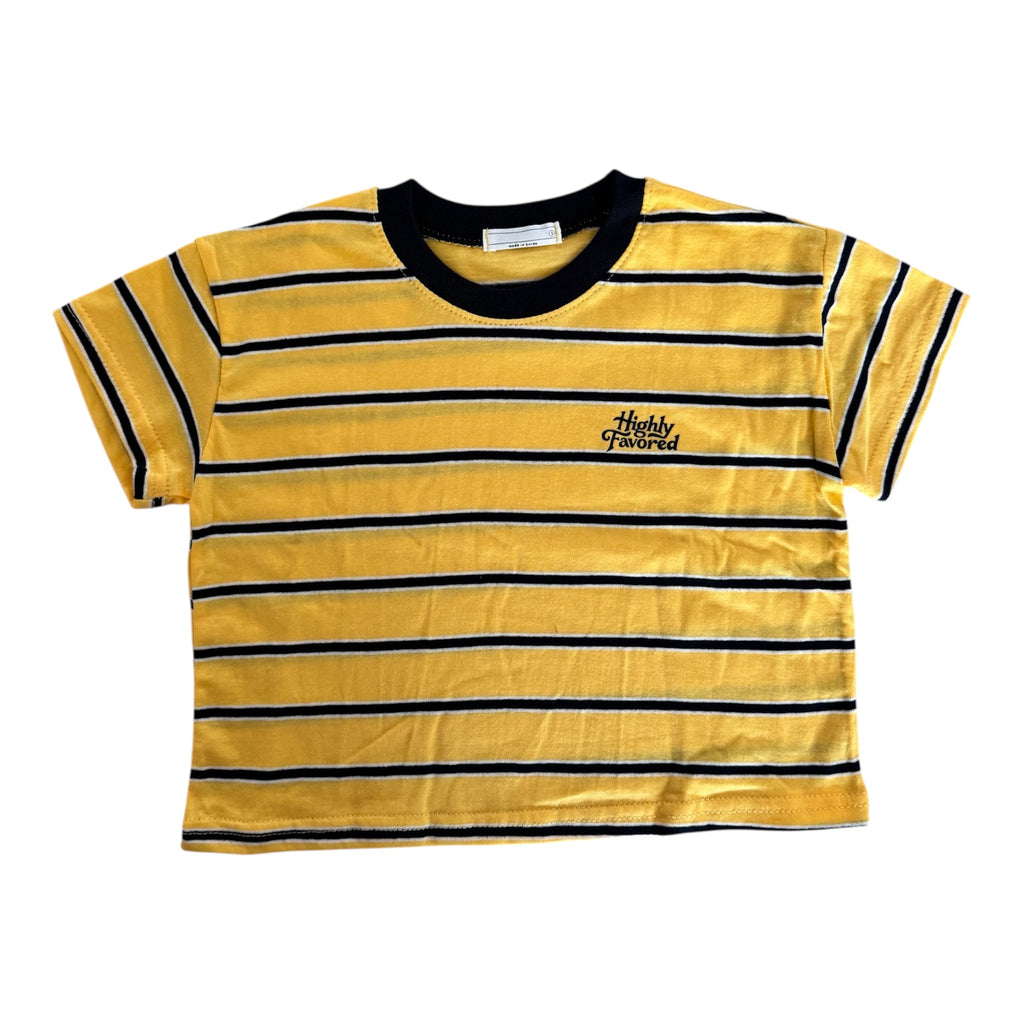 Tshirt geel gestreept