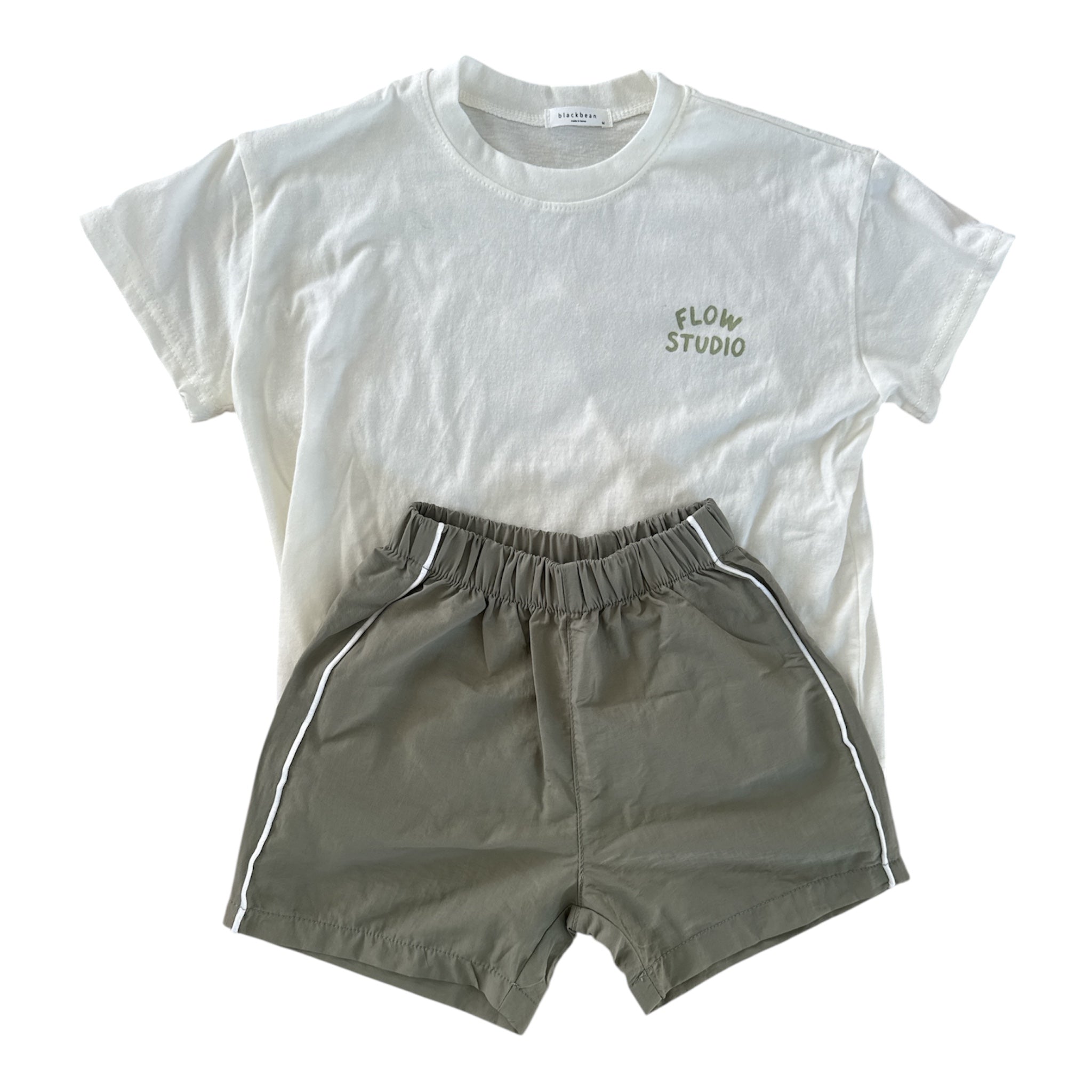 Short streep khaki